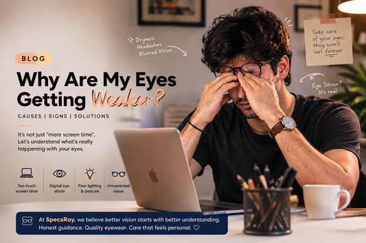 Why Are My Eyes Getting Weaker? Causes, Symptoms & Solutions | SpecsRay