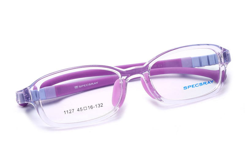 Rectangle Full Rim Eyeglasses For Kids