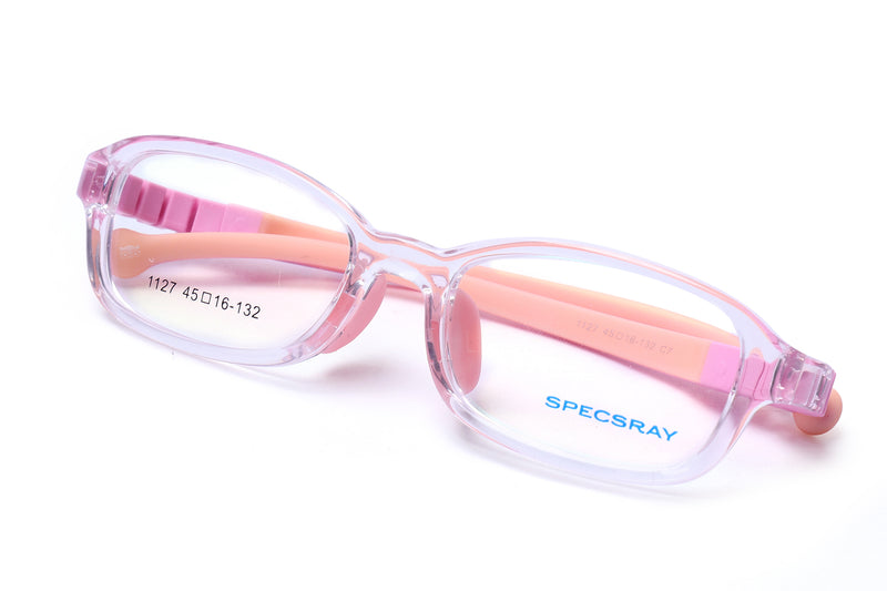 Rectangle Full Rim Eyeglasses For Kids