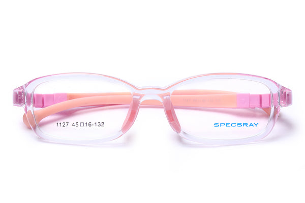 Rectangle Full Rim Eyeglasses For Kids