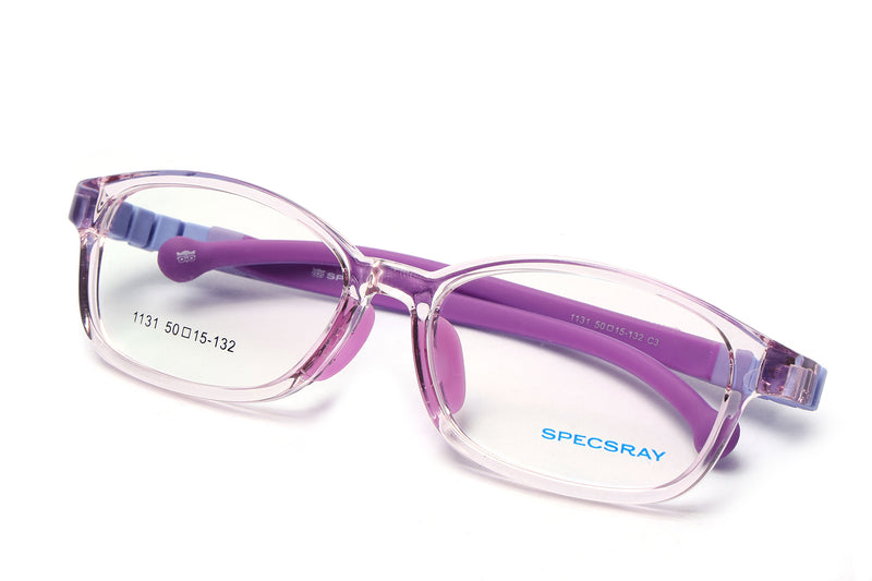 Rectangle Full Rim Eyeglasses For Kids