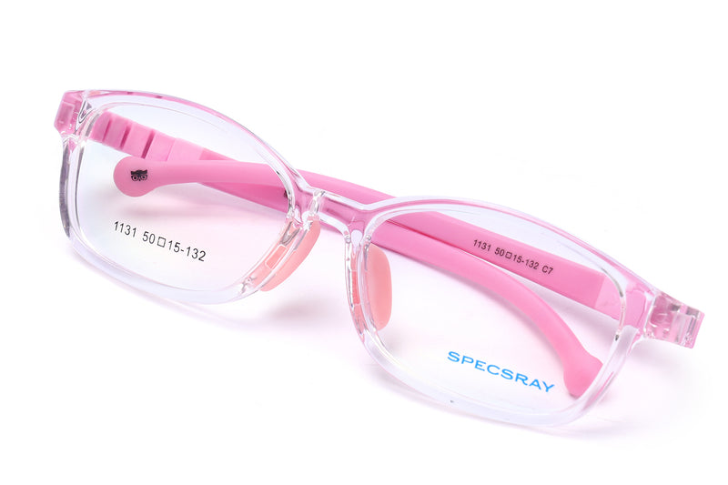 Rectangle Full Rim Eyeglasses For Kids