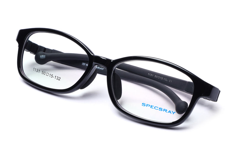 Rectangle Full Rim Eyeglasses For Kids