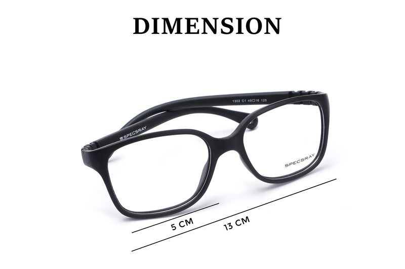 Rectangle Full Rim Eyewear Silicon Kids
