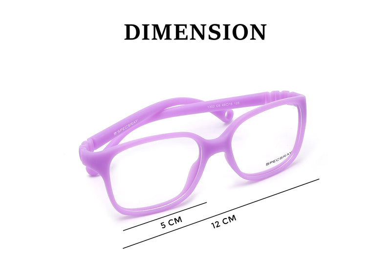 Rectangle Full Rim Eyewear Silicon Kids