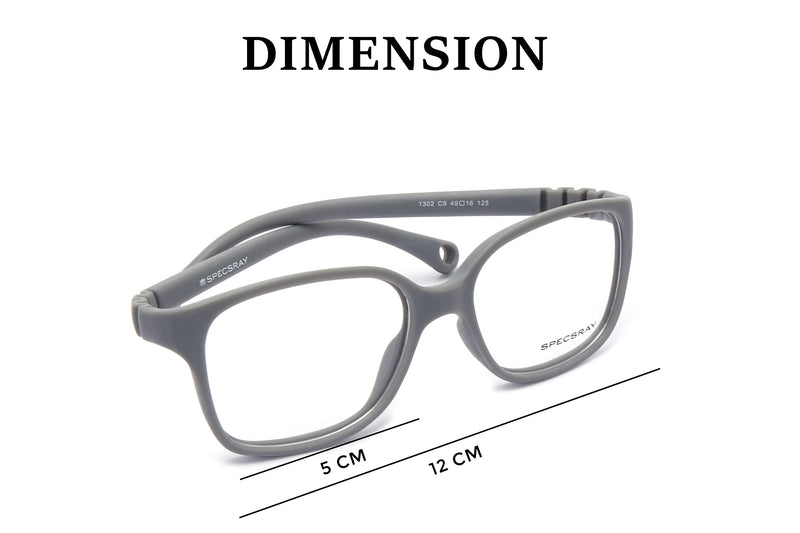 Rectangle Full Rim Eyewear Silicon Kids