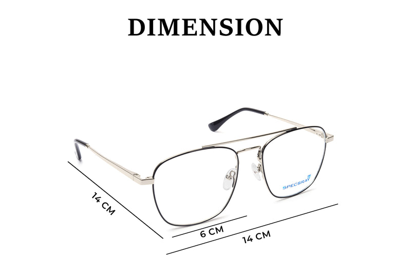 Square Full Rim Eyeglasses For Unisex