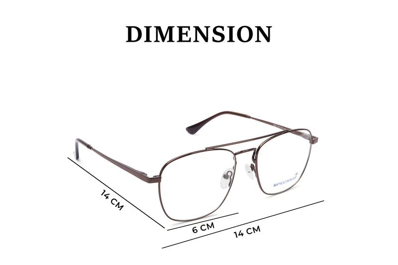 Square Full Rim Eyeglasses For Unisex