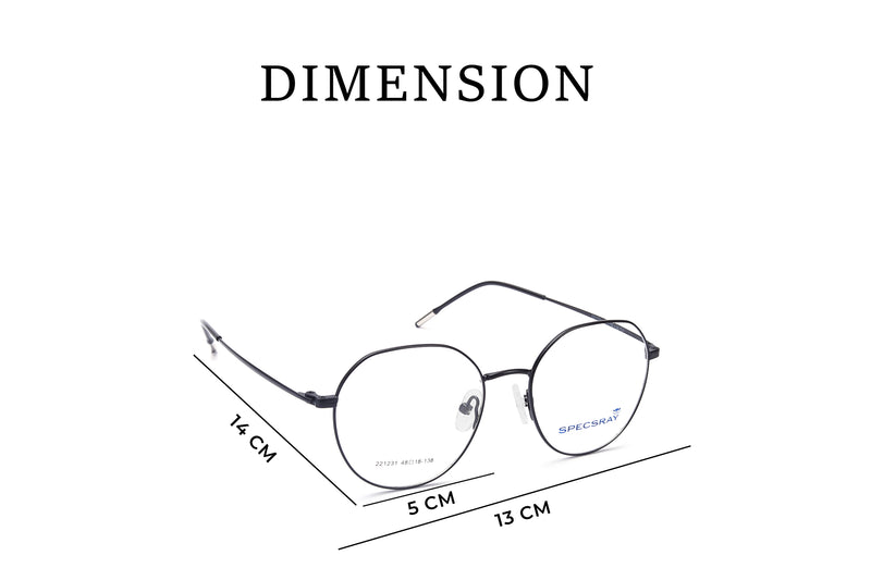 Geometric Full Rim Eyeglasses For Men And Women