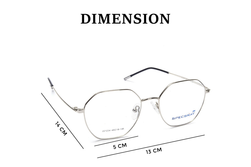 SpecsRay Hexagon Full Rim Metal