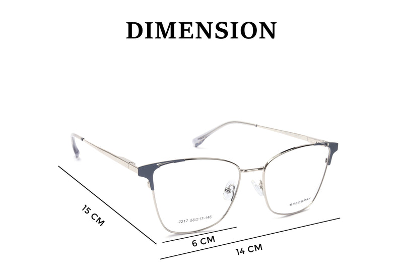 CATEYE FULL RIM Eyeglasses Metal Female