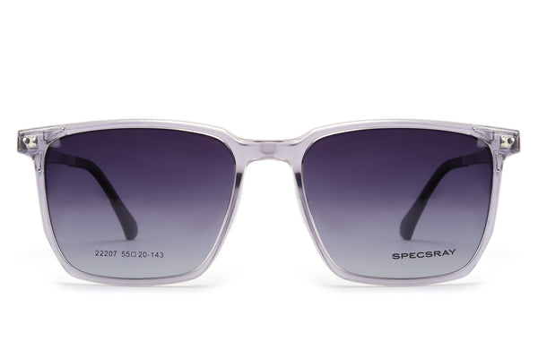 Square Full Rim Clip-On Eyeglasses For Men