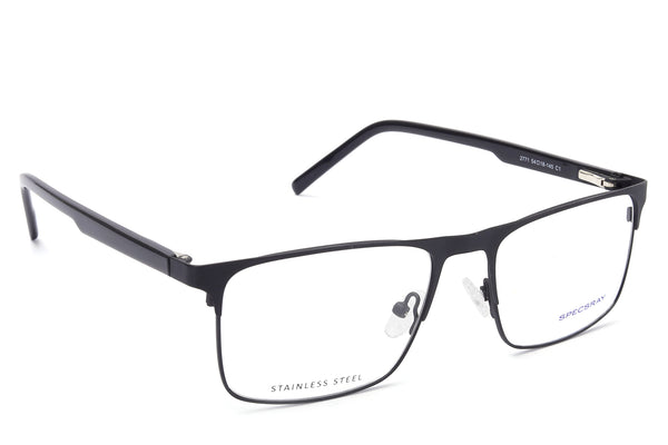 Rectangle Full Rim Eyewear Metal Male