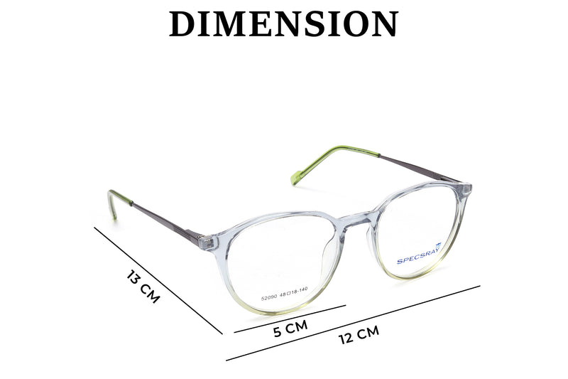 Round Full Rim Eyewear Acetate Unisex