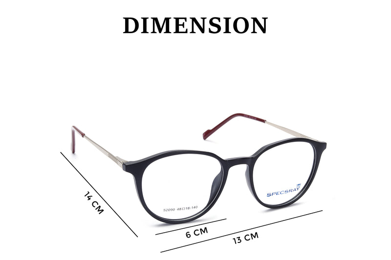 Round Full Rim Eyewear Acetate Unisex