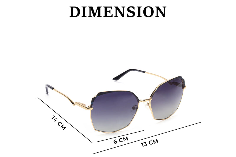 CATEYE FULL RIM Sunglasses Metal Female