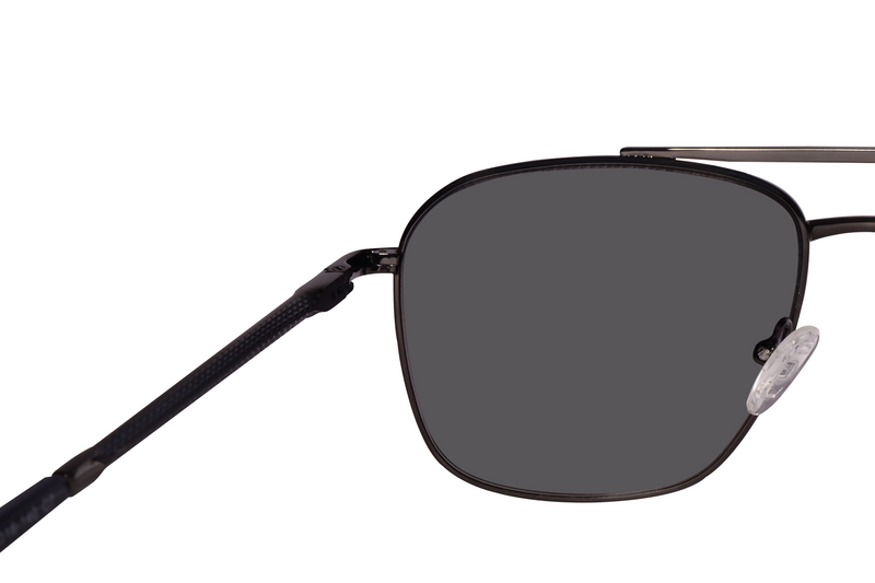 Rectangle Full Rim Sunglasses Metal Male