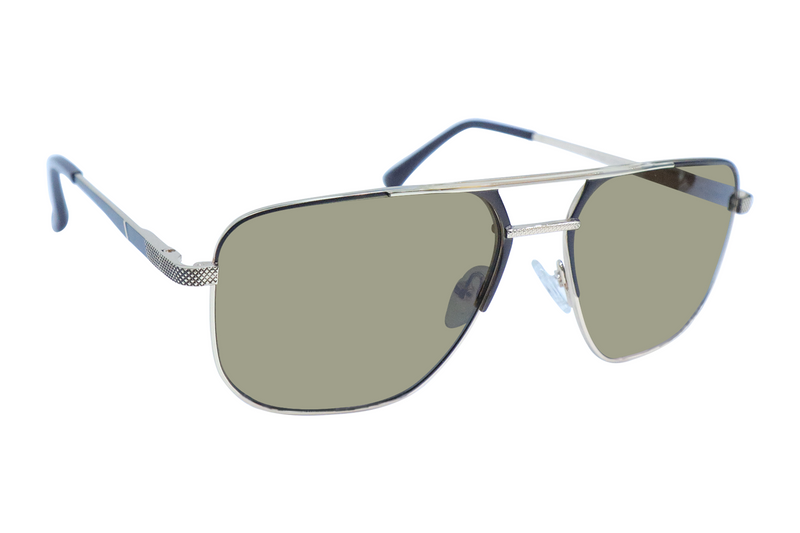 Rectangle Full Rim Sunglasses Metal Male