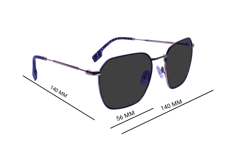 Hexagon Full Rim Sunglasses Metal Unisex