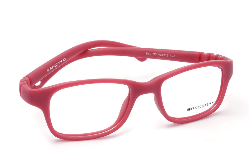 Rectangle Full Rim Eyeglasses For Kids