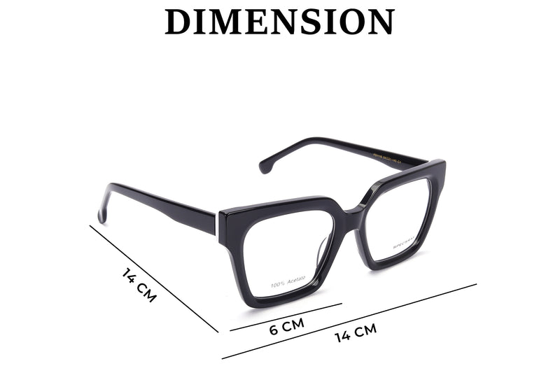 Square Full Rim Eyewear Acetate Male