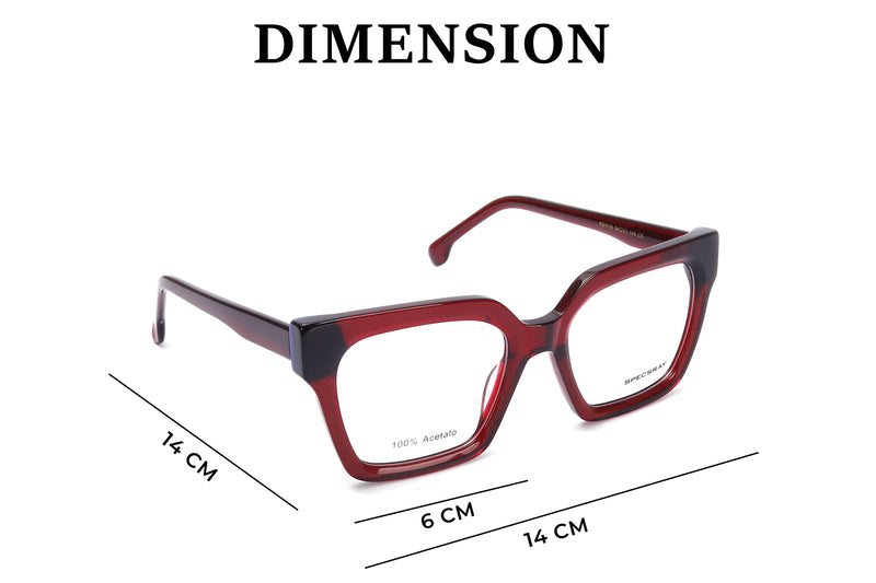 Square Full Rim Eyewear Acetate Male