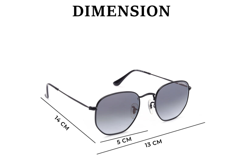 HEXAGON FULL RIM Sunglasses Metal Unisex