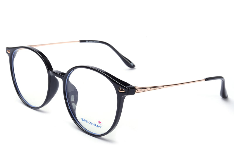 Round Full Rim Eyewear TR Sheet Unisex