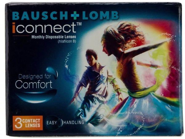 Bausch & Lomb Iconnect Monthly Disposable Contact Lens (6 Lens Pack -0.50 SPH)