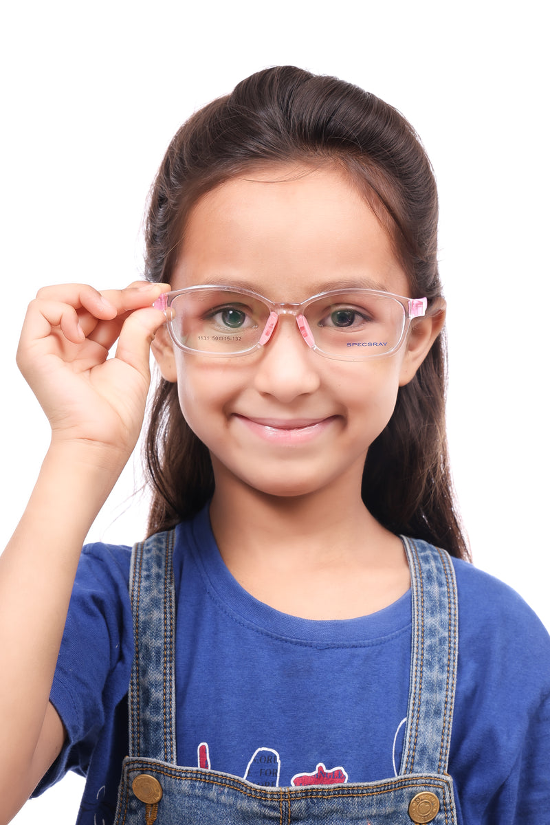 Rectangle Full Rim Eyeglasses For Kids