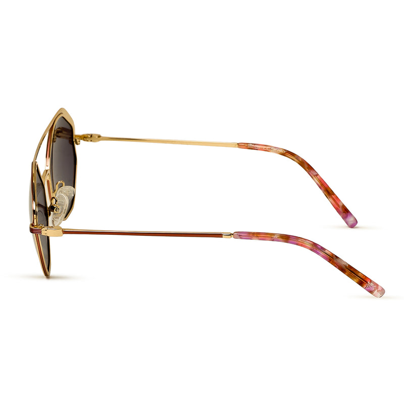 Full Rim Hexagonal Sunglasses For Women
