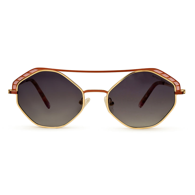 Full Rim Hexagonal Sunglasses For Women