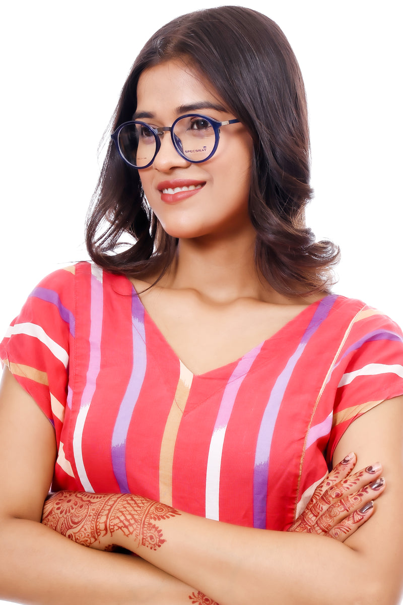 Round Full Rim Eyeglasses For Men And Women