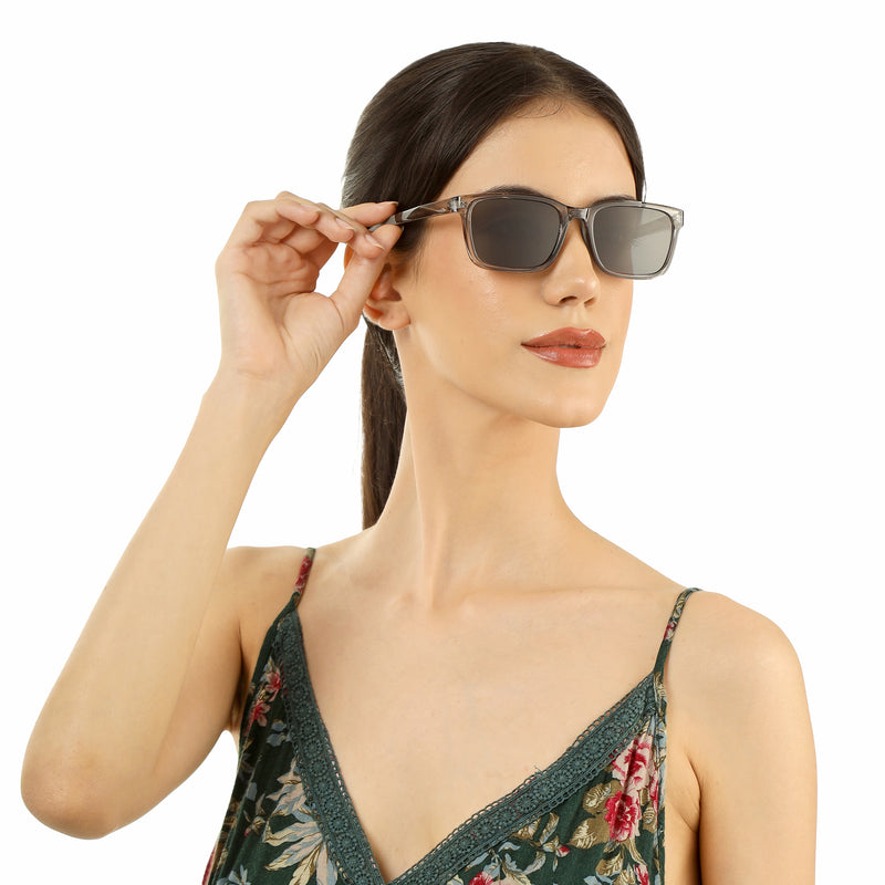 Rectangle Full Rim Sunglasses For Men