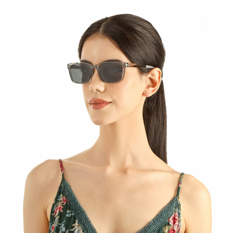 Rectangle Full Rim Sunglasses For Men