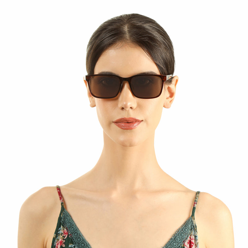Rectangle Full Rim Sunglasses Acetate Unisex