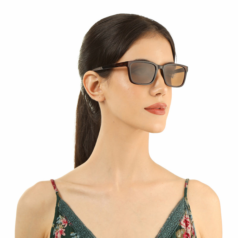 Rectangle Full Rim Sunglasses Acetate Unisex