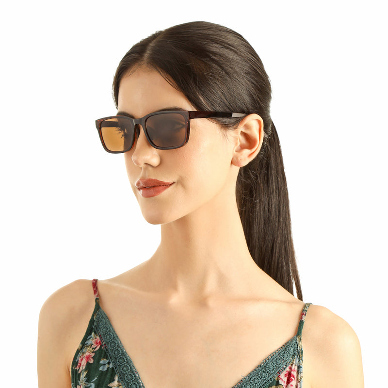 Rectangle Full Rim Sunglasses Acetate Unisex
