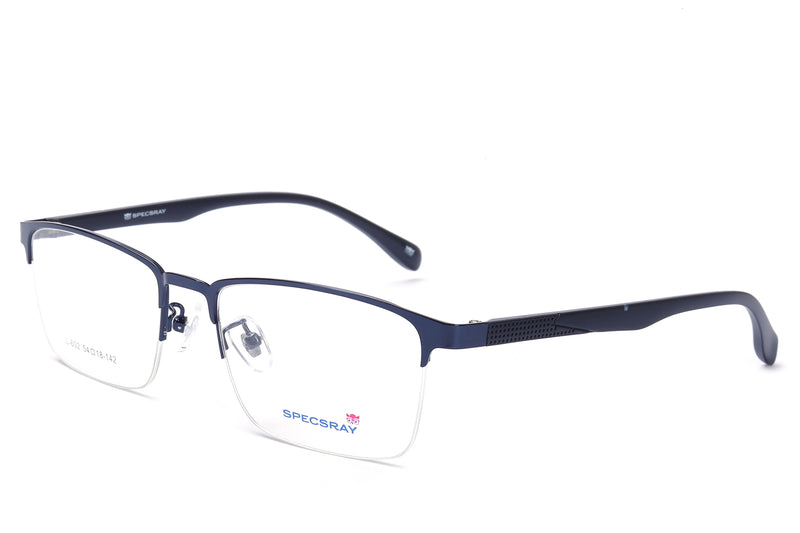 Rectangle Half Rim Eyeglasses For Men And Women