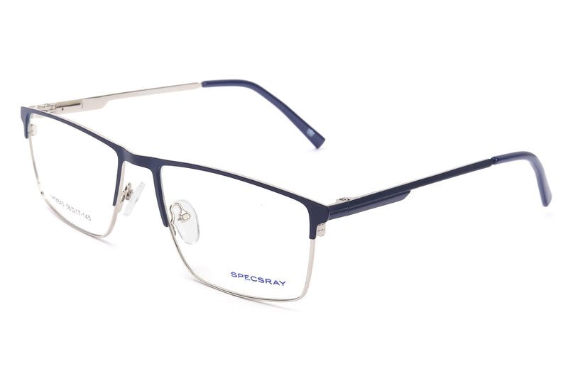 Rectangle Full Rim Eyewear Metal Male