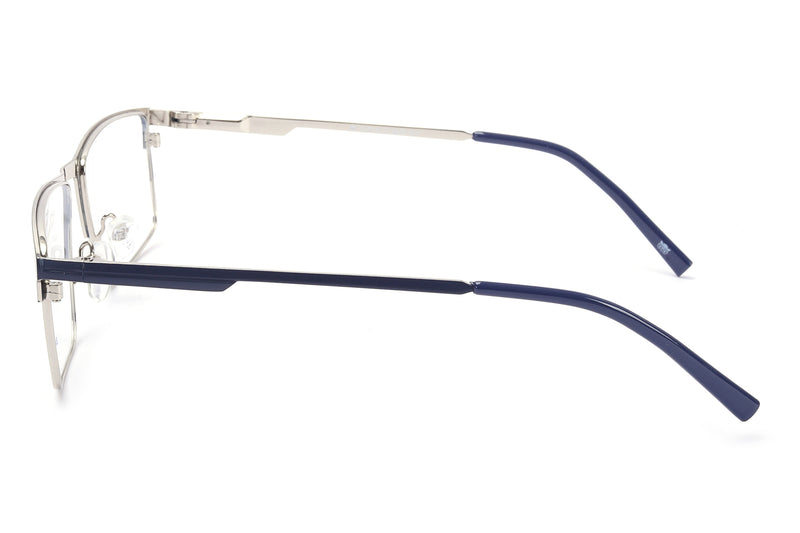 Rectangle Full Rim Eyewear Metal Male