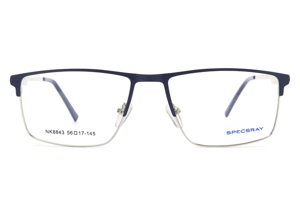 Rectangle Full Rim Eyewear Metal Male