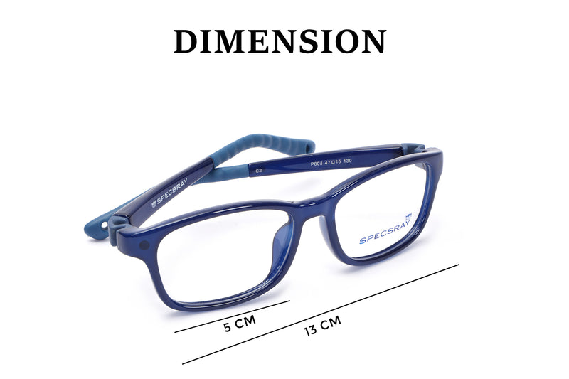 Rectangle Full Rim Eyewear Silicon Kids