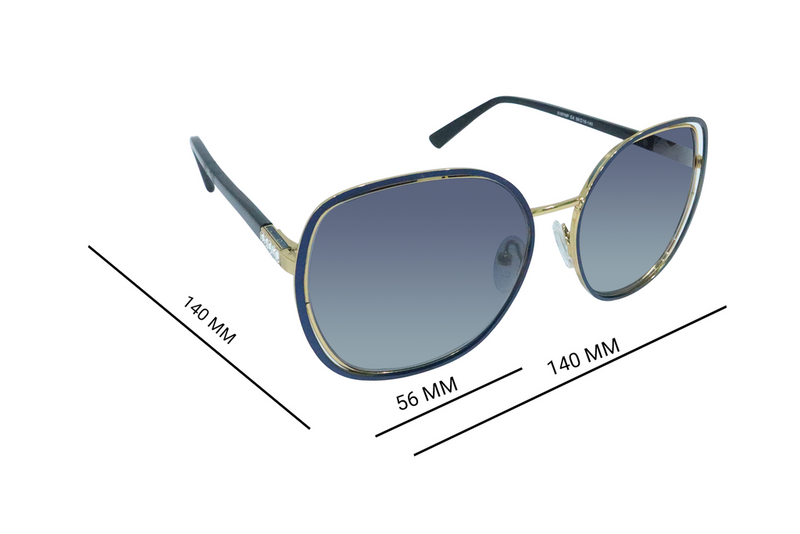 Cateye Full Rim Metal Sunglasses for Women