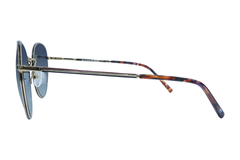 Round Full Rim Metal Sunglasses for Women