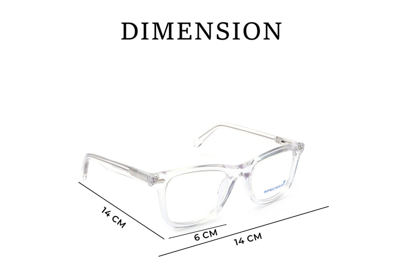 Square Full Rim Eyewear Acetate Male