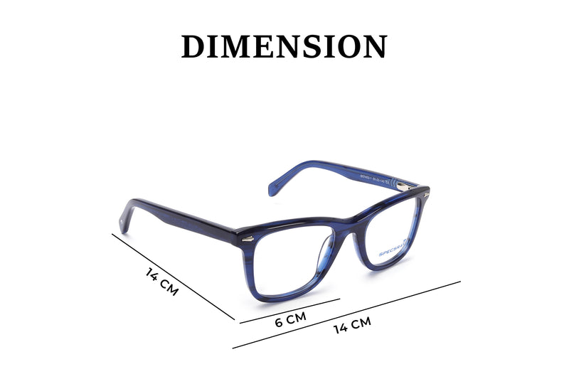 Square Full Rim Eyewear Acetate Male
