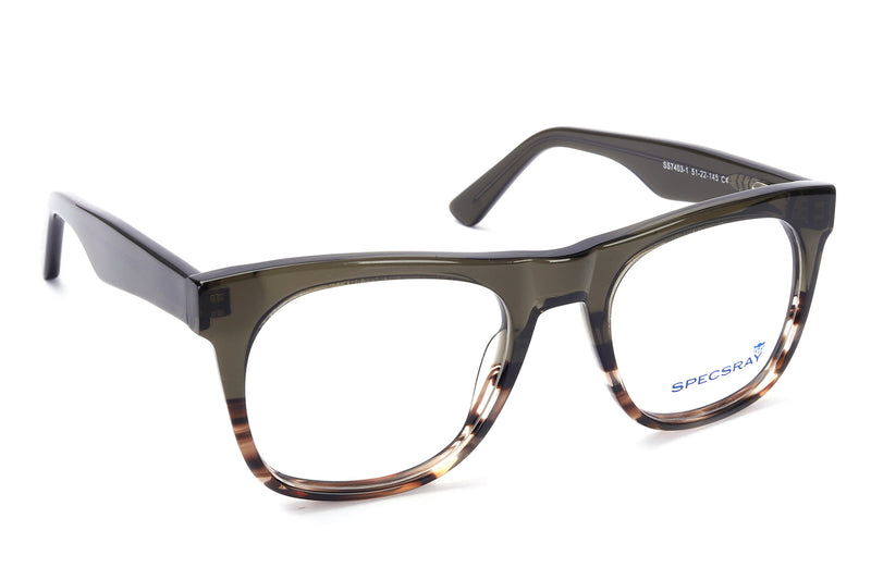 Square Full Rim Eyewear Acetate Male