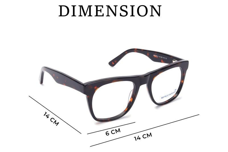 Square Full Rim Eyewear Acetate Male