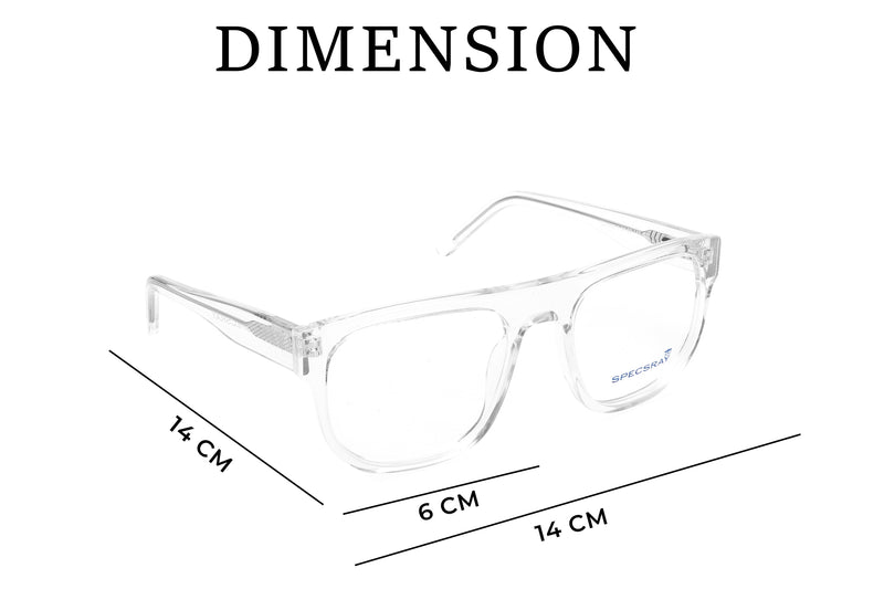 Square Full Rim Eyewear  Male